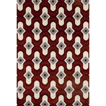 5 X 8 Ft. Troy Collection Protector Woven Area Rug, Red